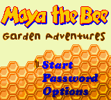 Maya the Bee - Garden Adventures (Europe) (En,Fr,De,Es) Title Screen